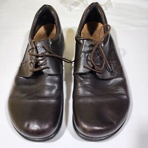 Footprints by Birkenstock Men 46 US 13 Shoes Derby Lace-up Brown Leather