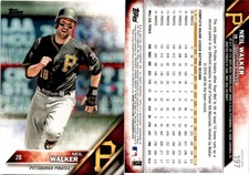 2016 Topps Baseball Card 197 NEIL WALKER PITTSBURGH PIRATES