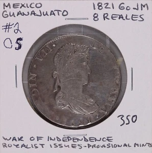 1821 Go JM Mexico Silver 8 Reales (CS) #2 - Picture 1 of 2