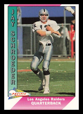 1991 Pacific #239 Jay Schroeder Los Angeles Raiders - Image 1 of 2