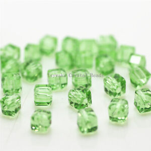 Cube 2mm 3mm 4mm 6mm 8mm Square Beads Crystal Beads Glass Beads Diy jewelry