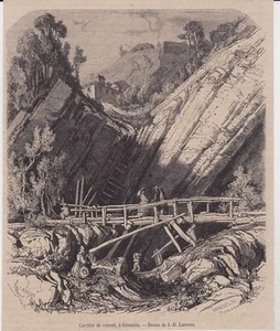 1862 -- CARRIERE DE CIMENT A GRENOBLE 3G795 - Picture 1 of 1
