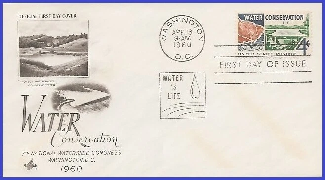 USA5 #1150 U/A ARTCRAFT FDC   Water Conservation - Image 1 of 1