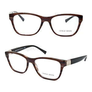 Giorgio Armani AR 7049 5292 Striped Brown 53/16/140 Eyeglasses Made Italy - New - Picture 1 of 9