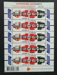2013 NETHERLANDS NEDERLAND SHEET POSTAUTO`S POST CARS PRIORITY VF MNH - Picture 1 of 1
