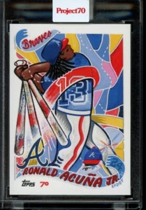2021 Topps Project 70 Card #130 Ronald Acuna Jr. 2002 by Efdot - Picture 1 of 2