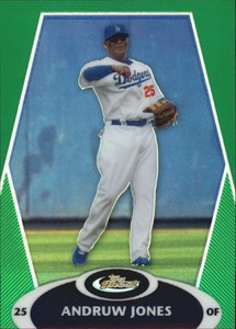2008 Finest Refractors Green #3 Andruw Jones /199 - NM-MT