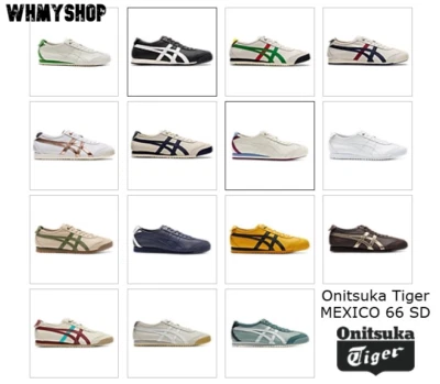 Onitsuka Tiger Mexico 66 SD 15 Farben Herren Damen Weiches Leder Schuhe Sneaker