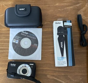 Vivitar Vivicam S536 16.1 Compact Digital Vlogging Camera Black w/ Case READ - Picture 1 of 4