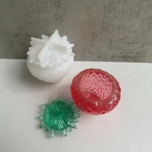 Resin Silicone Strawberry Container Box Epoxy Mold Jewelry Storage Jar Mould AU - Picture 1 of 15