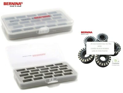 GENUINE BERNINA SEWING MACHINE JUMBO BOBBIN BOX 25 Slot NEW 4 5 7 & 8 Series  - Image 1 of 4