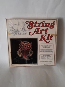 Vintage OWL String Art Kit by McCulla Craft #1203 Made in USA 12" x 12" NOS - Picture 1 of 5