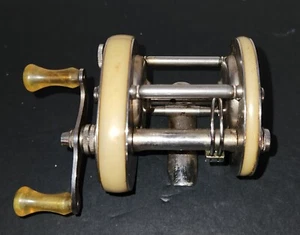 Vintage Shakespeare Nº Carrete de fundición President 1970 modelo GD de acero inoxidable - Imagen 1 de 9