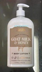 IPANEMA & BELLEZA Creamy Hydrate GOAT MILK & HONEY BODY LOTION ALMOND VANILLA - Picture 1 of 3