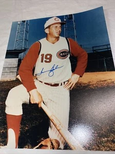 TOMMY HELMS AUTOGRAPHED Signed Cincinnati REDS 8X10 PHOTO Astro’s B - Picture 1 of 2