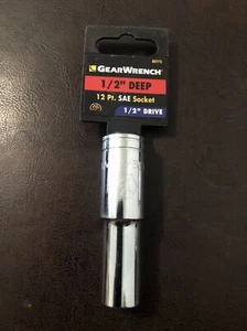 Gearwrench 80773 1/2" Drive 1/2" 12pt SAE Deep Socket- 80773 - Picture 1 of 2