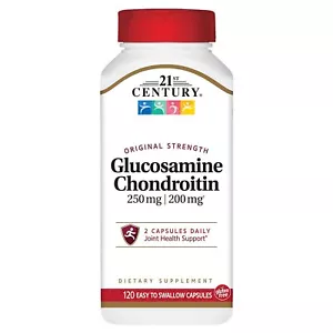 21st Century Glucosamine & Chondroitin Gluten Free Capsules Original 120 Count - Picture 1 of 4