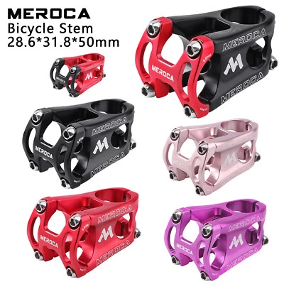 Vástago corto ultraligero de aleación para bicicleta 31,8 mm * 50 mm MTB bicicleta de montaña Foto 1 de 2