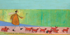 Sam Toft - The March of the Sausages - Canvas Print Wall Art 2 sizes