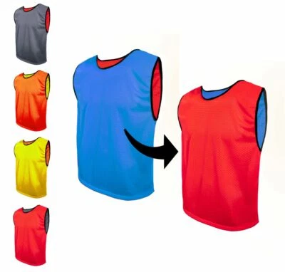 Fussballleibchen Trainingsleibchen Leibchen Wendeleibchen Set 11 Stück S M L XL - Bild 1 von 4