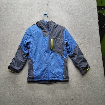 Columbia Boys Jacket M Blue Nylon Polyester Outdoor Jacket Colorblock Titanium - Image 1 of 4
