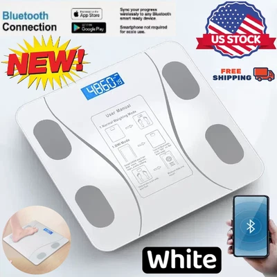 Digital Body Weight Scale Backlit Display High Precision Bluetooth BathroomScale - Image 1 of 4