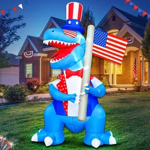 6FT Patriotic Independence Day 4th of July Inflatables Outdoor Decoration, In... - Bild 1 von 6