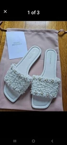 STUART Weitzman New 7B Slides. RETAIL $350 - Picture 1 of 3