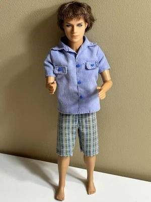 Mattel Barbie Fashionistas Ken Articulated Fashion Doll Rooted Hair 2009 Shorts - Image 1 of 4