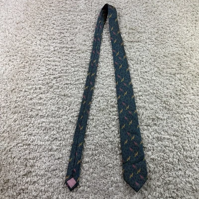 Corbata Thomas ROSA tejida en Inglaterra corbata de seda pájaros  Foto 1 de 4