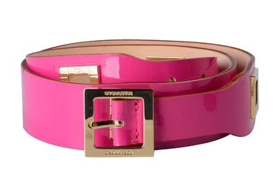 Cinturón de cuero genuino decorado con cuentas de metal fucsia para mujer Dsquared2 talla M L Foto 1 de 3