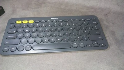 Logitech K380 Multi-Device Bluetooth Keyboard Windows MAC Wireless Gray - Image 1 of 3