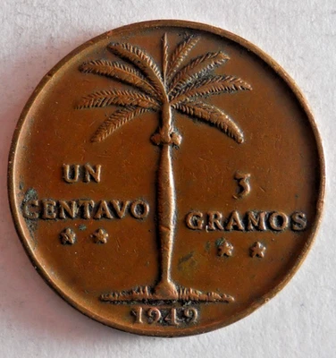 1949 DOMINICAN REPUBLIC 5 CENTAVOS - Excellent High Value Coin - Lot #N7 - Image 1 of 2
