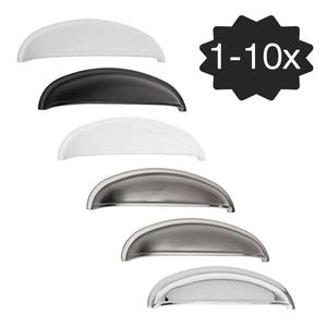 Muschelgriff Einlassgriff Griffmulde Möbelgriff Griffmuschel Schubladegriff Nick - Bild 1 von 22