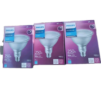 Philips 250-Watt Equivalent PAR38 Dimmable High Lumen LED Flood Light Three Bulb - Image 1 of 4