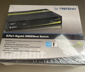 ~ Brand New Trendnet 8-Port Gigabit Greennet Switch TEG-S80g Sealed ~ - Picture 1 of 5