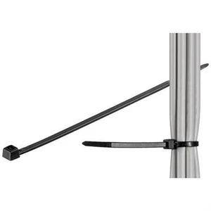 Goobay Kabelbinder 100 Stk. wetterfester Nylon 200 mm 2,5 mm Schwarz - Bild 1 von 1