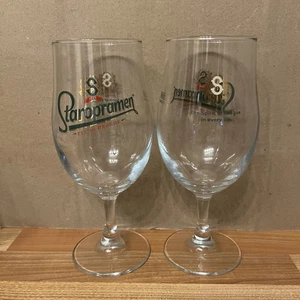 Staropramen Pint Glass Chalice Style Brand New - Picture 1 of 4