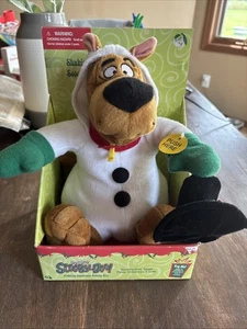 New 2002 Gemmy Scooby Doo Shaking Snowman Plush In Costume 7.25" Works - Bild 1 von 7