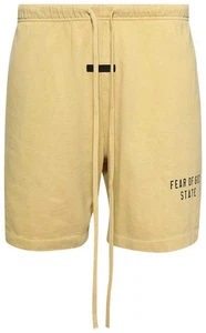 Fear of God Essentials Heavy Jersey Soccer Short 'Amber' - Yellow - Picture 1 of 3