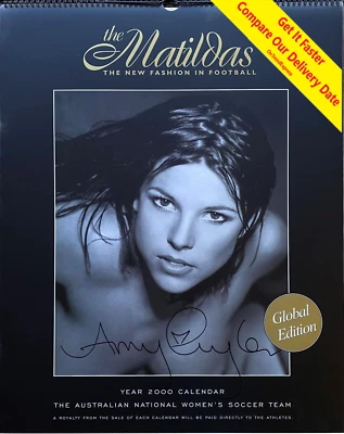 The Matildas 2000 Football Soccer Calender Global Edition Sign by Amy Taylor - Imagem 1 de 4