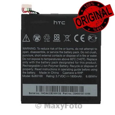 HTC NEW BATTERIA RICAMBIO ORIGINALE BJ 83100 1800mAh PILA LITIO PER ONE X X+ XL - Immagine 1 di 2