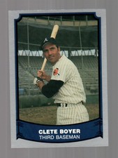1988 Baseball Legends Clete Boyer Baseball Card Atlanta Braves