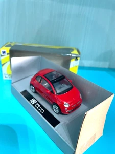 Fiat New 500 1/43 newray new ray New-Ray Diecast Car Metal Car - Red - Picture 1 of 5