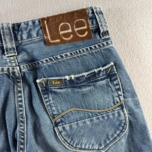 Lee Jeans Mens 30 (Fits 29x29) Blue 101J Straight Fur Patch Vintage Repro - Picture 1 of 16