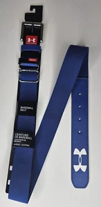 Under Armour Youth Boys Adjustable Baseball Belt Fits Up to 34" - Blue NEW - Picture 1 of 4