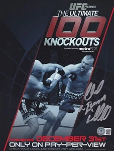 Chuck Liddell Signed 8.5x11 Ultimate 100 Knockouts PPV Poster UFC Photo BAS COA - Picture 1 of 24
