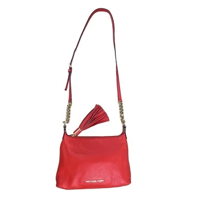 Bolso Bandolera Michael Kors Mujer Naranja Dorado Cadena Correa Weston Talla M Foto 1 de 4