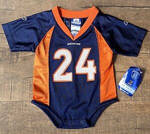 Denver Broncos Champ Bailey Reebok NFL Jersey Baby One Piece Infant 12 M NWT