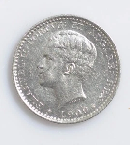 Portugal 100 reis 1909 silver   UNC   - Picture 1 of 2